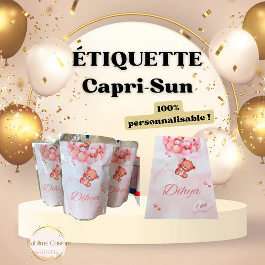 Étiquette personnalisée pour Capri-Sun Ma boutique